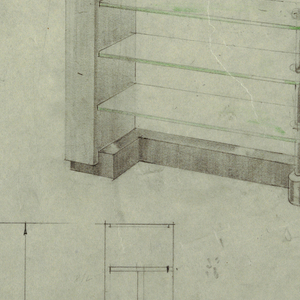 Drawing, Shelving Unit, ca. 1929–30