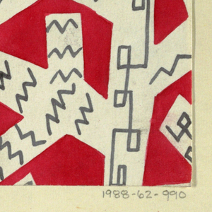 Drawing, Textile Design: Gespinst (Thread), 1924