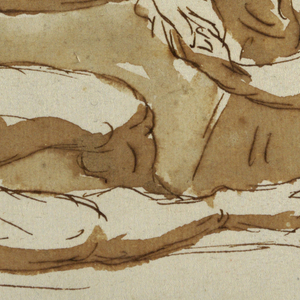 Drawing, Mourning the Dead Christ