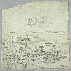 Drawing, Sketches for a Classical Scene, ca. 1800