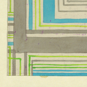 Drawing, Textile Design: Berggeist (Mountain Sprite), 1924
