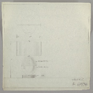 Drawing, Table Lamp: Wood, Chrome, early 20th century