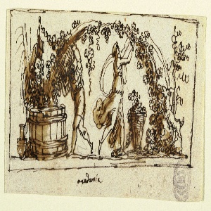 Drawing, Winemaking, ca. 1800