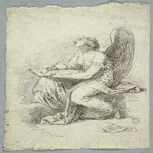 Drawing, Mnemosyne, Mother of the Muses, ca. 1820