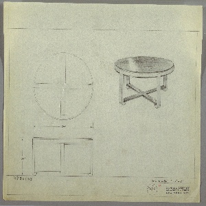 Drawing, Table, Round