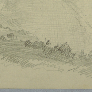 Drawing, Sun Bursting through Clouds over a Mountain Valley, Jamaica, July 1865