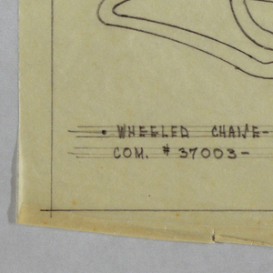 Drawing, Wheeled Chaise Lounge, 1940s