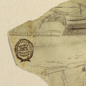 Drawing, Two Women Seated on a Wall, Cullercoats, England, 1881–82