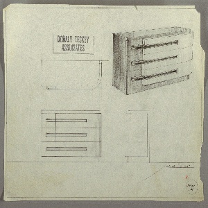 Drawing, Design for Chest of Drawers, Helena Rubinstein Apartment, 625 Park Avenue, New York, NY, 1930