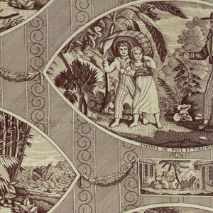 Textile, Paul et Virginie, early 19th century