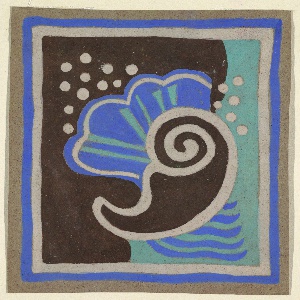 Drawing, Abby Aldrich Greene Rockefeller Apartment: Bathroom Rug Design-Sea  Themes, 1929–31