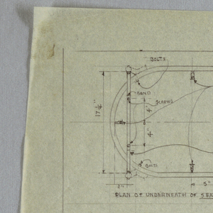 Drawing, Lloyd Metal Chair, 1940s