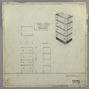 Drawing, Chest: Four Drawers, Round Knobs-Left and Right, 1930–35