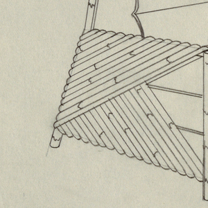 Drawing, Bamboo Chair, 1940s