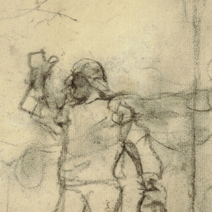 Drawing, Sketch for "The Wreck", an oil painting dated 1896 at the Carnegie Institute, Pittsburgh, PA, 1881