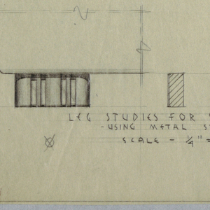 Drawing, Leg Studies for Studio Couches, 1940s