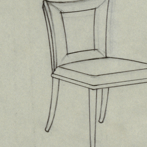 Drawing, Dining Room Side Chair, 1940s