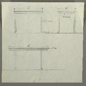 Drawing, Table, Dining-Slide Leaf, 1930s