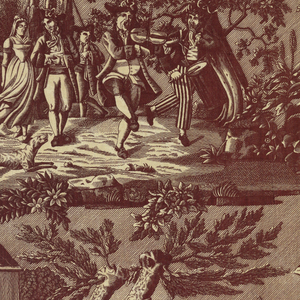 Textile, Scenes of a wedding, ca. 1815