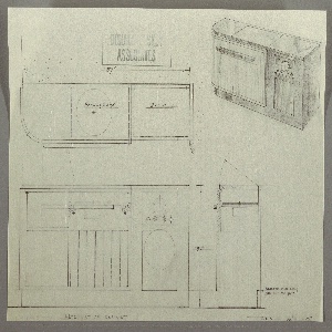 Drawing, Design for a Radio Cabinet, mid- 20th century