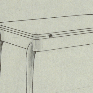 Drawing, Table, 1940s