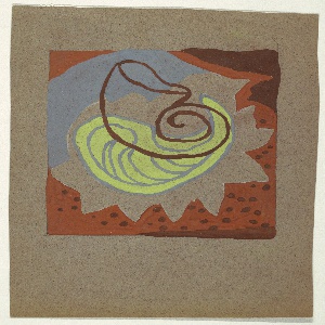 Drawing, Bathroom Rug Design: Sea Themes, 1929–31