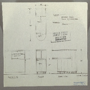 Drawing, Cabinet: Radio, Bookcase, Storage, 1930s