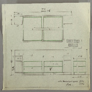 Drawing, Bed, Nighttables, 1930s