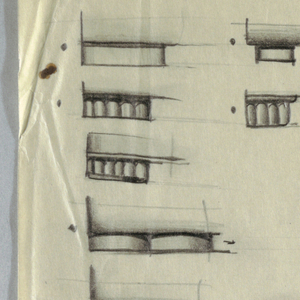 Drawing, Leg Studies for Studio Couches, 1940s