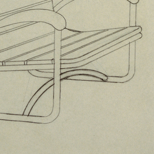 Drawing, Slat Chair, 1940s