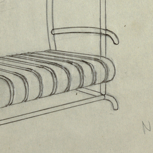 Drawing, Canopy Lounger, 1940s