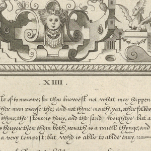 Print, Plate XIV, from the "Exercitatio Alphabetica", 1568–69