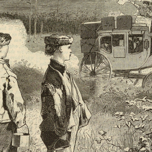 Print, On the Road to Lake George, 1869