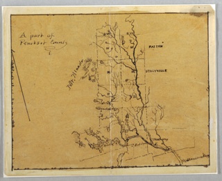 Drawing, A Part of  Penobscot County, Maine