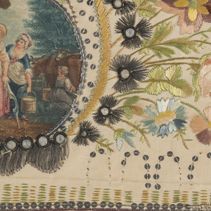 Waistcoat Fragments, late 18th century