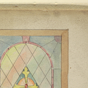 Drawing, Stained glass window, 1890–1900