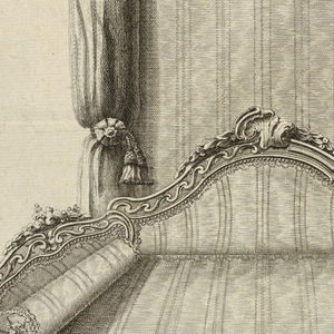 Print, Design for a Canopy Bed in the Turkish Style with Alternate Suggestion in the Italian Style, ca. 1765