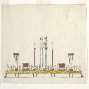 Drawing, Design for a Centerpiece, 1800–1825