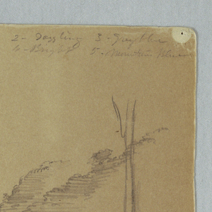 Drawing, Mountain Landscape near Jorje, Ecuador, July 23, 1857
