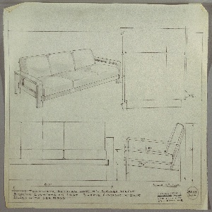 Drawing, Sofa