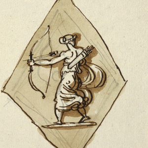 Drawing, Decorative Project for Central Tondo with Apollo, Autumn and Winter, ca. 1780