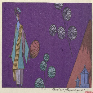 Drawing, Textile Design:  Japanland, 1923