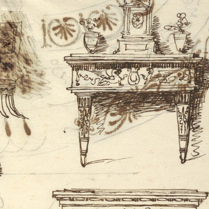 Drawing, Furniture Designs, ca. 1800