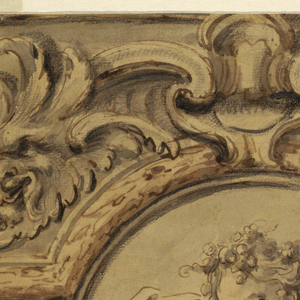 Drawing, Design for a Painted Ceiling, 17th–19th century