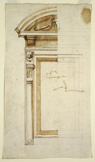 Drawing, Window for the Palazzo dei Conservatori, Rome