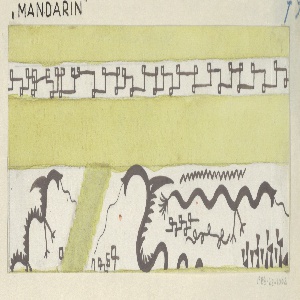 Drawing, Textile Design: Mandarin, 1924