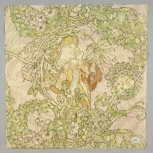 Textile, Femme à Marguerite (Woman with Daisy), ca. 1898–1900