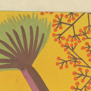 Drawing, Textile Design: Gartenstrauß (Garden Bouquet), 1924