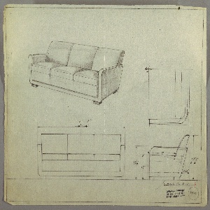 Drawing, Sofa