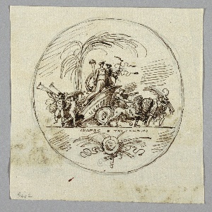 Drawing, Ceres and Triptolemus, 1800–1820